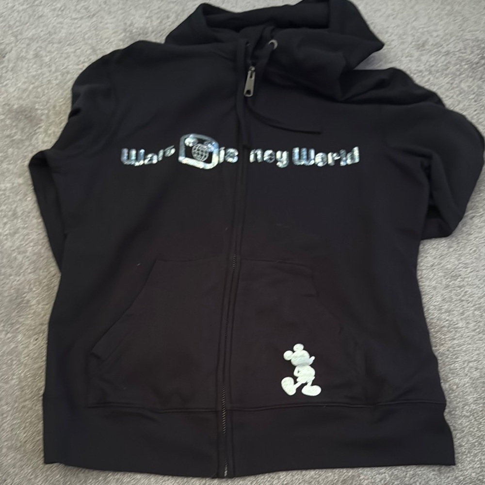 Disney Black Mickey Mouse Zip-Up Jacket